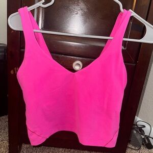 Sonic Pink Lulu Align Tank Size 6